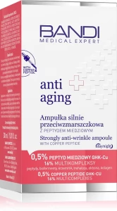 Strongly anti-wrinkle ampoule with copper peptide